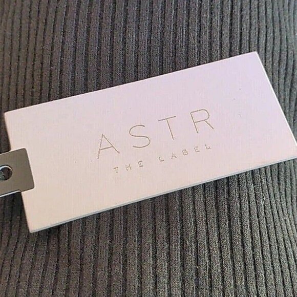 NEW! Astr The Label Womens Bustier Dress Shrug Set Black Ribbed Size XS - Picture 7 of 10